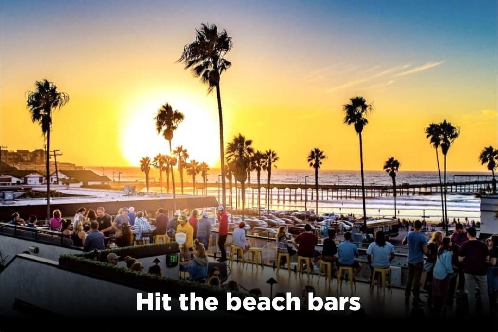 Hit the beach bars