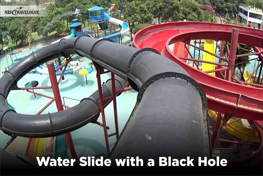 Water Slide with a Black Hole