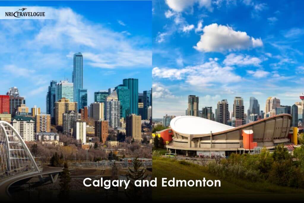 Calgary and Edmonton