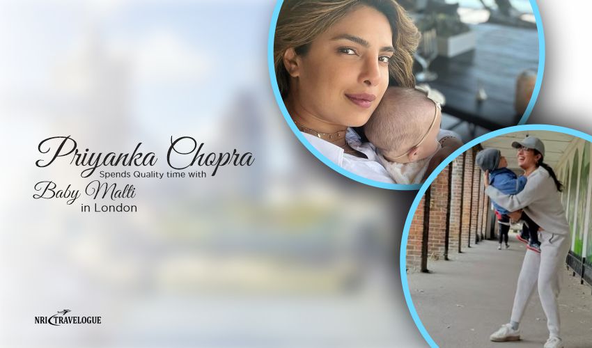 priyanka chopra with baby malti in london